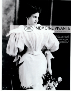 Dernier numéro de Mémoire vivante porte sur Victoria Cartier