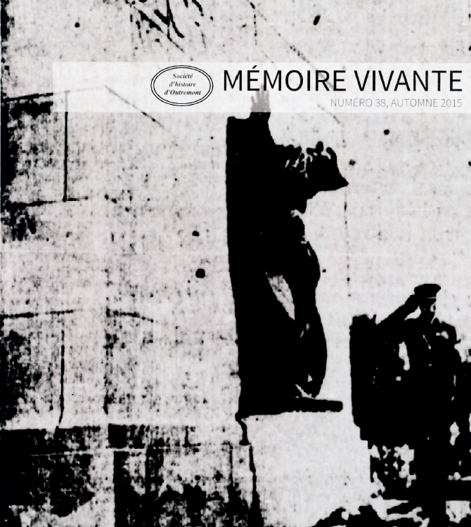 Mémoire vivante, édition Jour du souvenir 2015